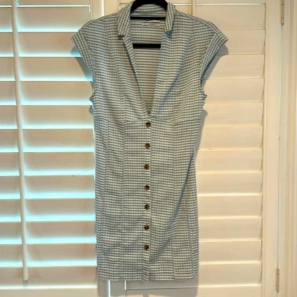Urban outfitters button up dress – with cap sleeves